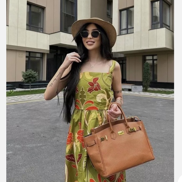 ZARA PRINTED MIDI DRESS - Picture 9 of 15